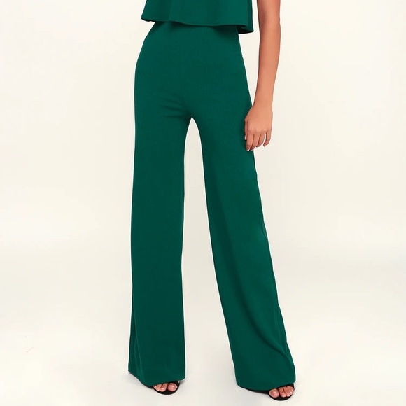 Lulus Emerald Green Strapless Jumpsuit - Picture 5 of 6